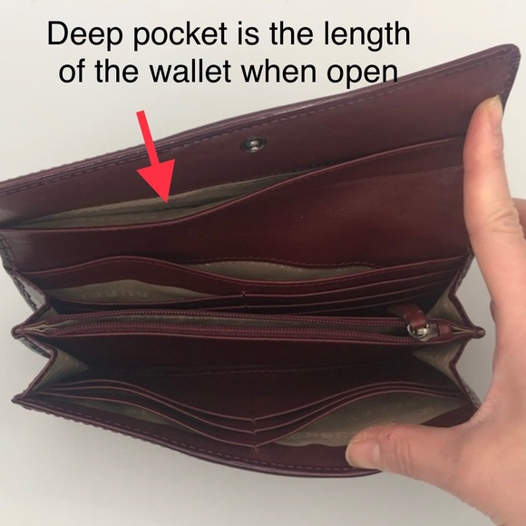 CLASSIC BURGUNDY RED BURBERRY WALLET - Picture 8 of 14